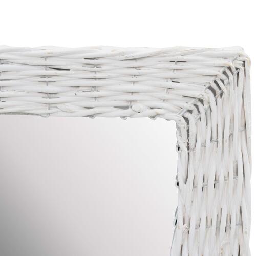 Spejl flet 50 x 100 cm hvid