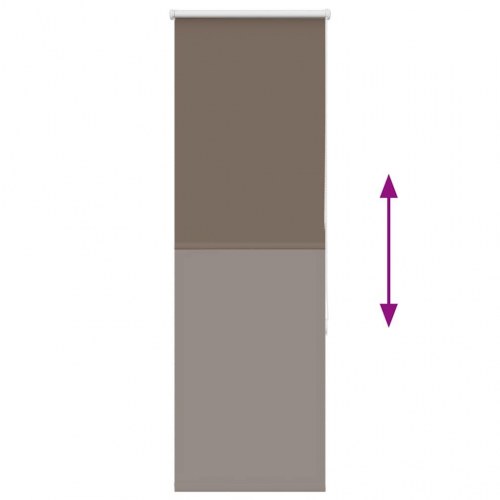 Mørklægningsrullegardin 40 x 175 cm - kaffefarvet