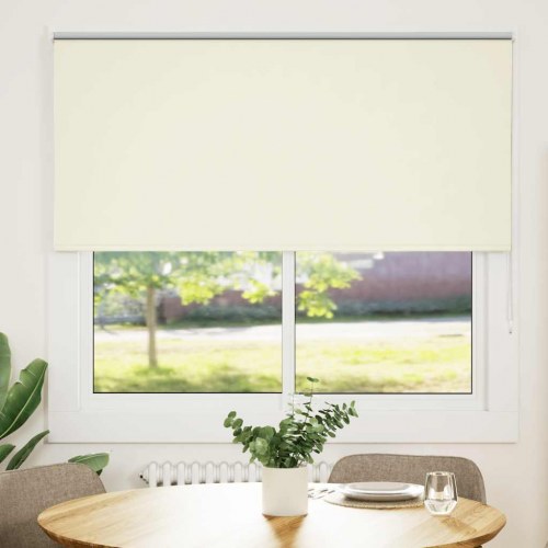 Rullegardin mørklægning 150×150 cm - råhvid, polyester