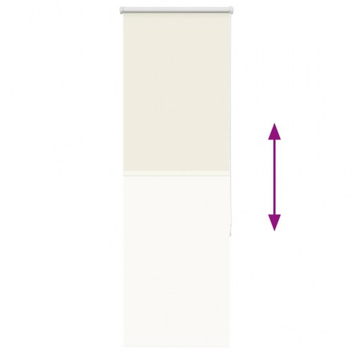 Rullegardin mørklægning 55×150 cm - råhvid polyester