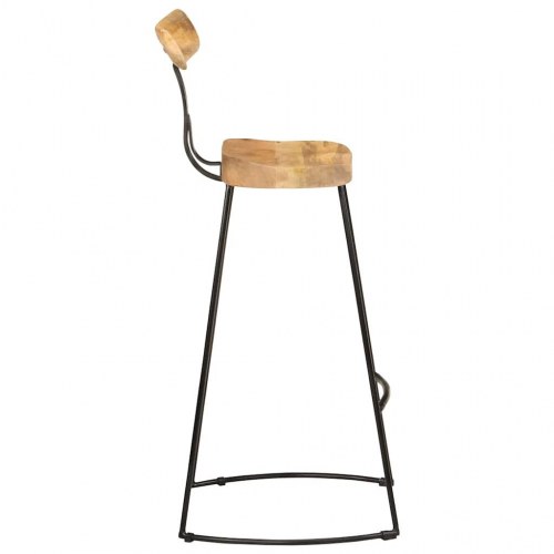 Barstole 2 stk. 49x43x103 cm massivt mangotræ