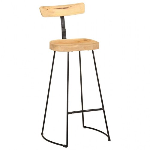 Barstole 2 stk. 49x43x103 cm massivt mangotræ