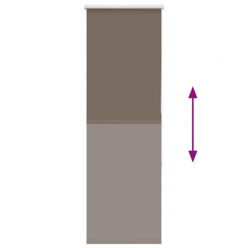 Mørklægningsrullegardin 50 x 150 cm - kaffefarvet