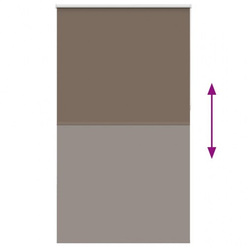 Mørklægningsrullegardin 120×230 cm - kaffefarvet, stofbredde 116,6 cm, polyester