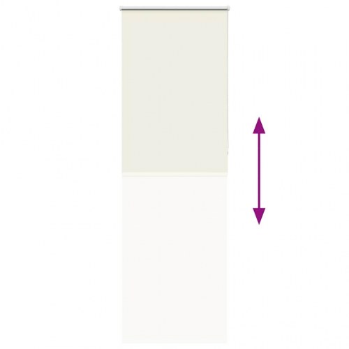 Rullegardin mørklægning 85×210 cm - råhvid polyester