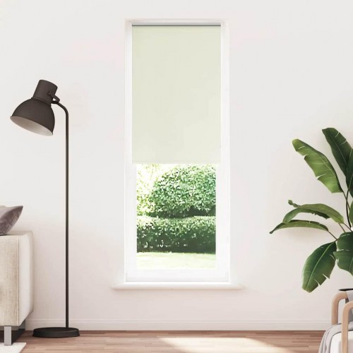 Mørklægningsrullegardin 75×210 cm - stofbredde 70,7 cm, råhvid polyester