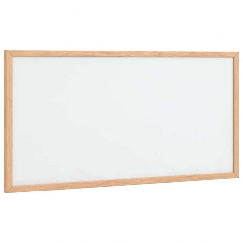 Magnetisk whiteboardtavle med ramme i massivt fyrretræ 60x30 cm