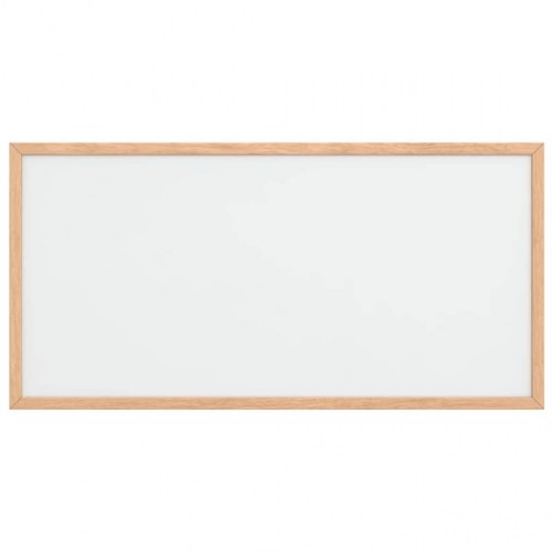 Magnetisk whiteboardtavle med ramme i massivt fyrretræ 60x30 cm