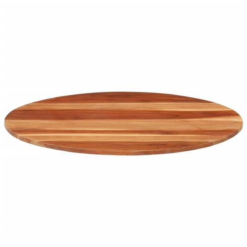 Bordplade 15-16 mm 80 cm rund massivt akacietræ