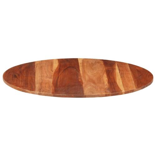 Bordplade 15-16 mm 80 cm rund massivt akacietræ