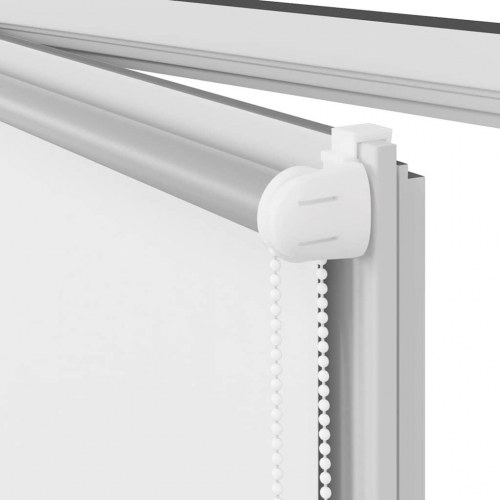 Mørklægnings-rullegardin 80×210 cm - hvid polyester, stofbredde 75,7 cm