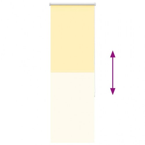 Mørklægningsrullegardin 40 x 175 cm - gul