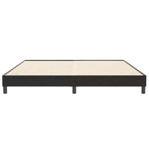 Kontinentalseng uden madras 200x210 cm fløjl sort