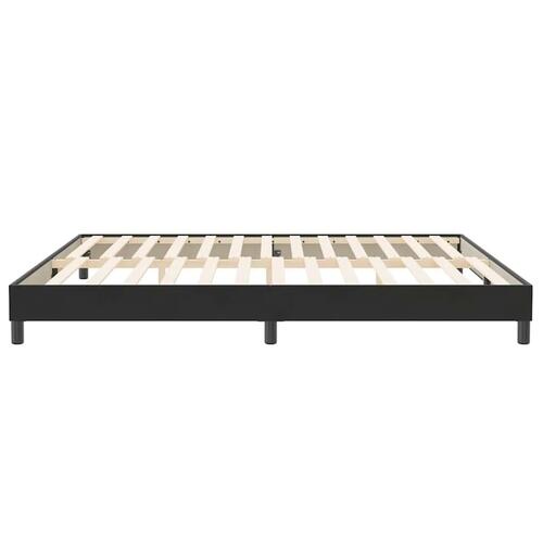 Kontinentalseng uden madras 200x210 cm fløjl sort
