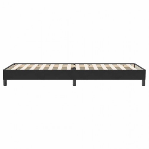 Kontinentalseng uden madras 80×220 cm - fløjl, sort