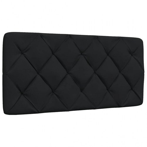 Seng med madras 100x200 cm stof sort