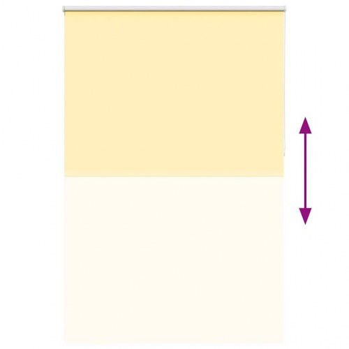 Mørklægningsrullegardin 150×230 cm - gul, polyester (stofbredde 146,6 cm)