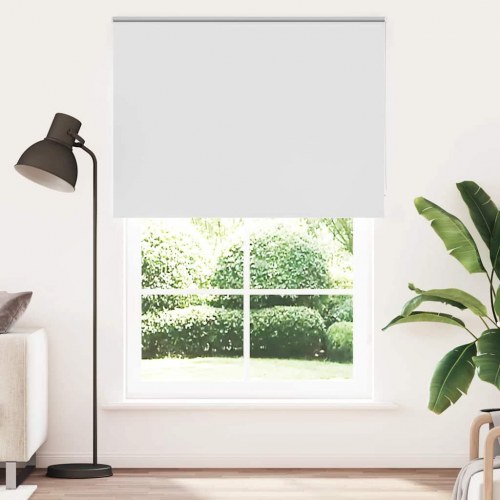 Mørklægnings-rullegardin 150×210 cm - hvid polyester, stofbredde 146,6 cm
