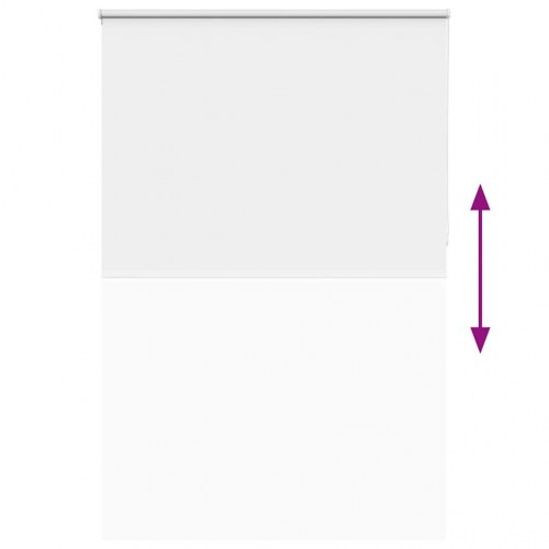 Mørklægnings-rullegardin 150×210 cm - hvid polyester, stofbredde 146,6 cm