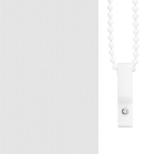 Mørklægnings-rullegardin 150×210 cm - hvid polyester, stofbredde 146,6 cm