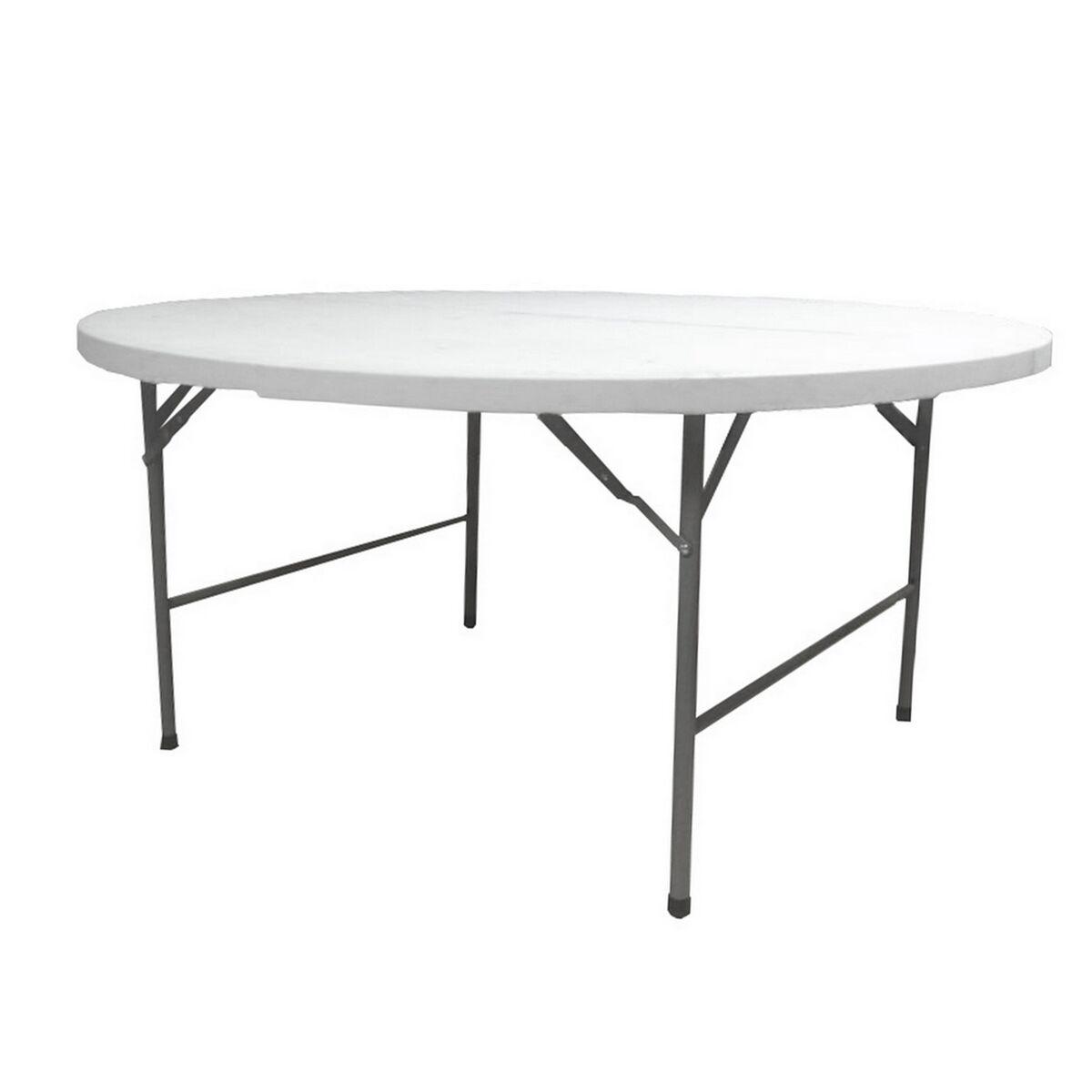 Sammenklappeligt Bord Hvid Hdpe 122 X 122 X 74 Cm