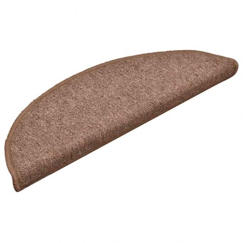 Trappemåtter 30 stk. halvrunde 56 x 17 x 3 cm - brun