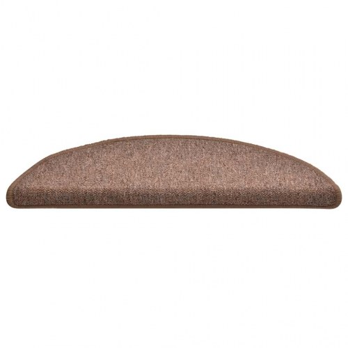 Trappemåtter 30 stk. halvrunde 56 x 17 x 3 cm - brun