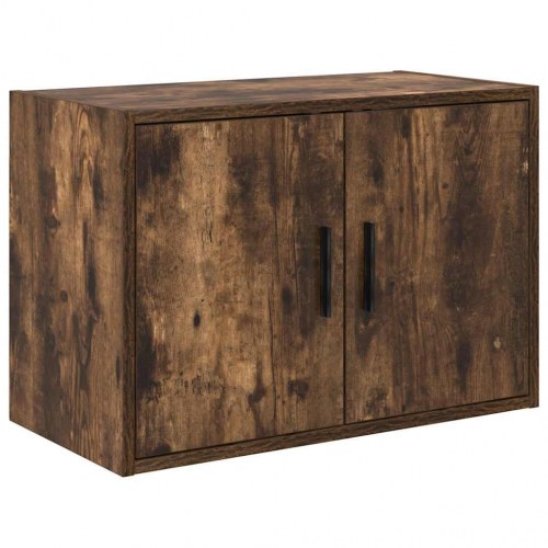 Skabe til garagen 6 stk. konstrueret træ røget egetræsfarve