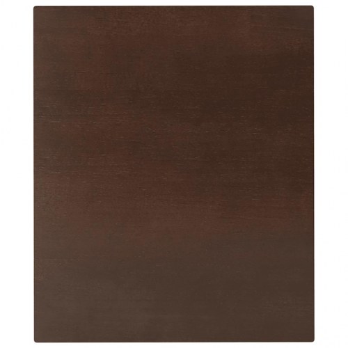 Spisebord massivt gummitræ brun