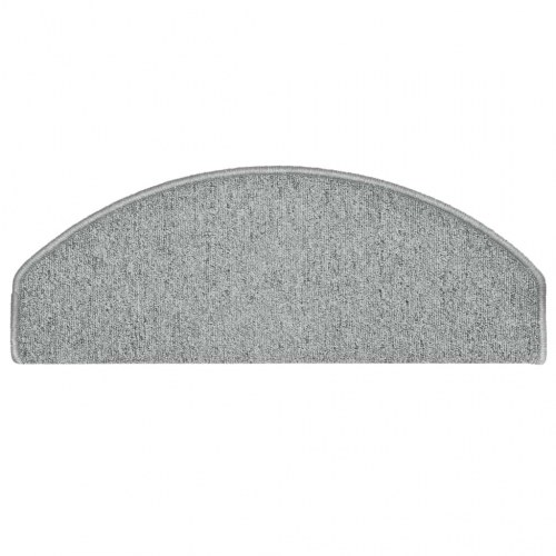 Trappemåtter halvrunde 30 stk. - lysegrå 65 x 24 x 4 cm