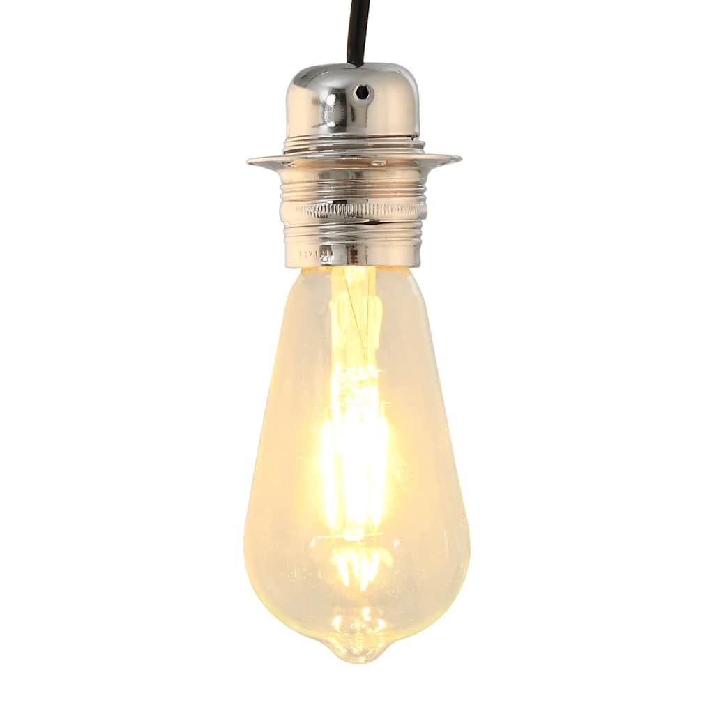 Lampeholdere 2 stk forniklet satin E27