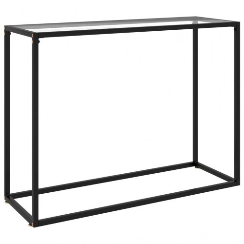 Konsolbord 100×35×75 cm i hærdet glas - transparent
