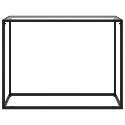 Konsolbord 100×35×75 cm i hærdet glas - transparent