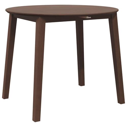 Spisebord massivt gummitræ brun