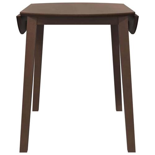 Spisebord massivt gummitræ brun