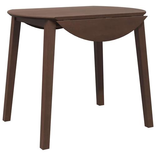 Spisebord massivt gummitræ brun