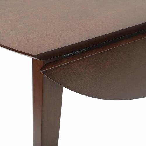 Spisebord massivt gummitræ brun