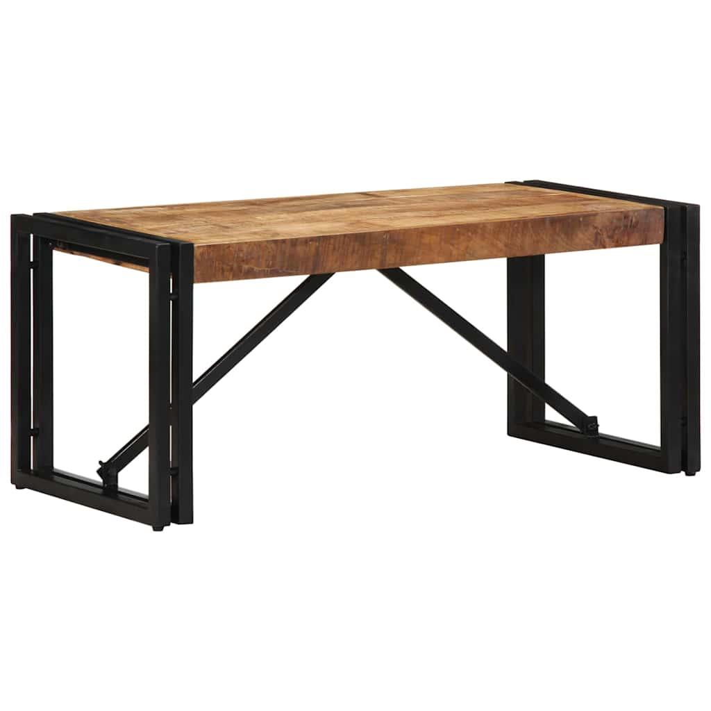 Sofabord Massivt Genbrugstræ Flerfarvet - Massivt ru mangotræ / 80 x 40 x 35 cm