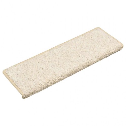 Trappemåtter med kant 30 stk. 65 x 21 x 4 cm - hvid
