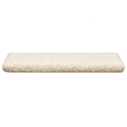 Trappemåtter med kant 30 stk. 65 x 21 x 4 cm - hvid