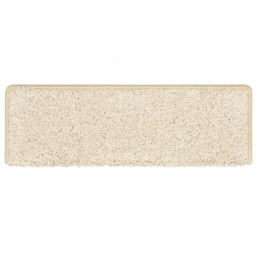 Trappemåtter med kant 30 stk. 65 x 21 x 4 cm - hvid