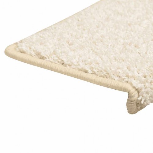 Trappemåtter med kant 30 stk. 65 x 21 x 4 cm - hvid