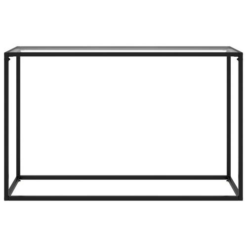 Konsolbord 120x35x75 cm hærdet glas transparent