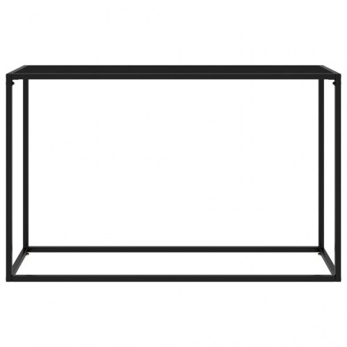 Konsolbord i sort hærdet glas - 120 × 35 × 75 cm