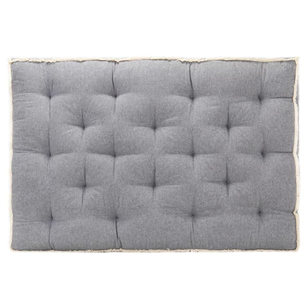 Hynde til pallesofa 120x80x10 cm antracitgrå