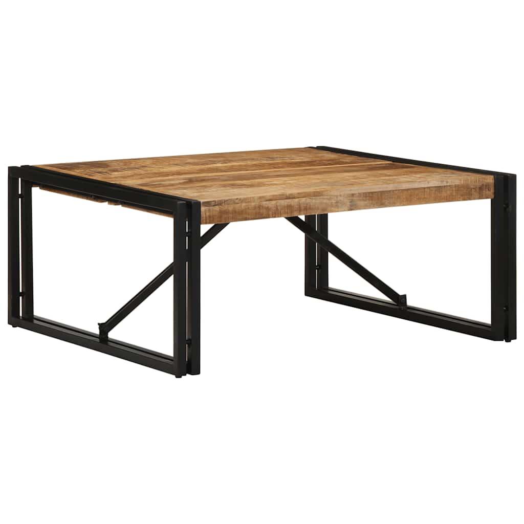 Sofabord Massivt Genbrugstræ Flerfarvet - Massivt ru mangotræ / 80 x 80 x 35 cm