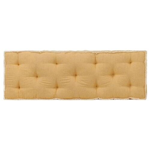 Hynde til pallesofa 120x40x7 cm gul