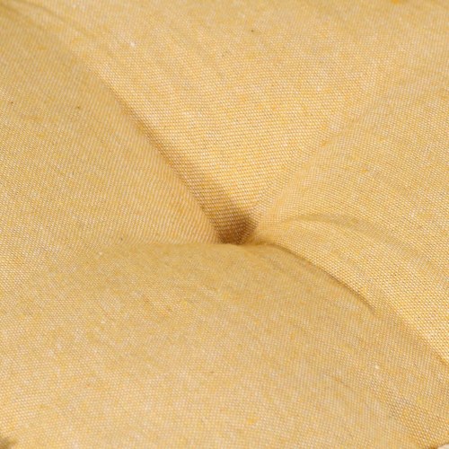 Hynde til pallesofa 120x80x10 cm gul