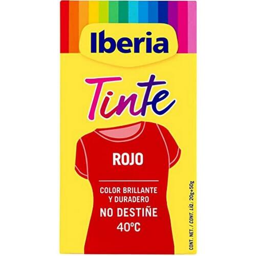 Tintes Iberia tøjfarve - Rød 20 g, 40 °C