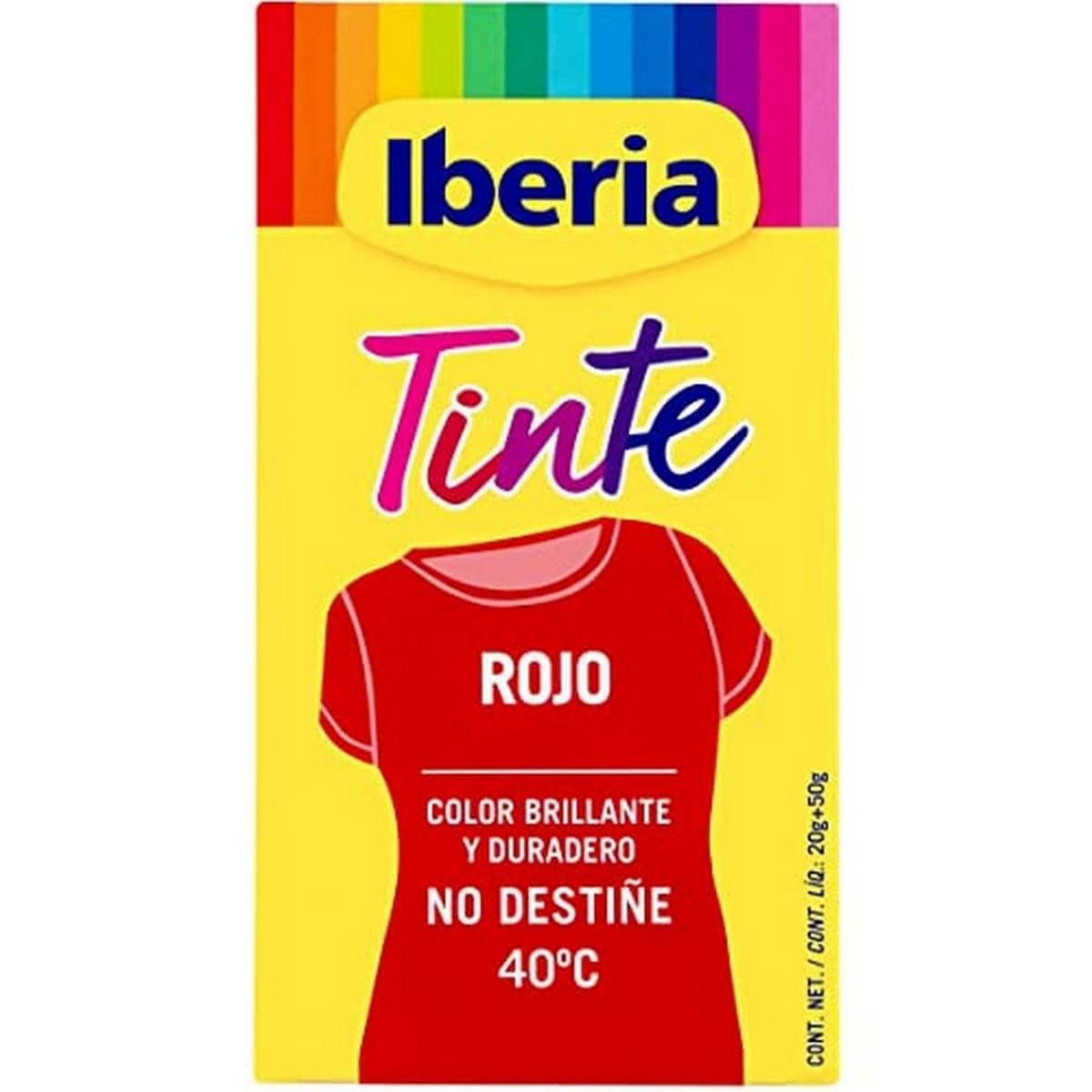 Tintes Iberia tøjfarve - Rød 20 g, 40 °C